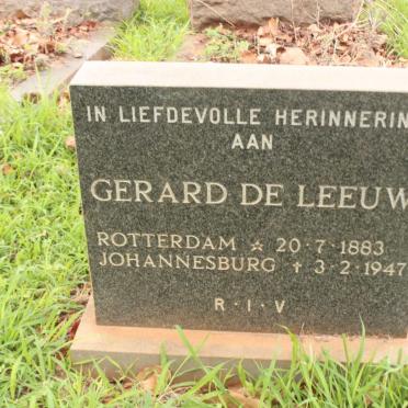 LEEUW Gerard, de 1883-1947