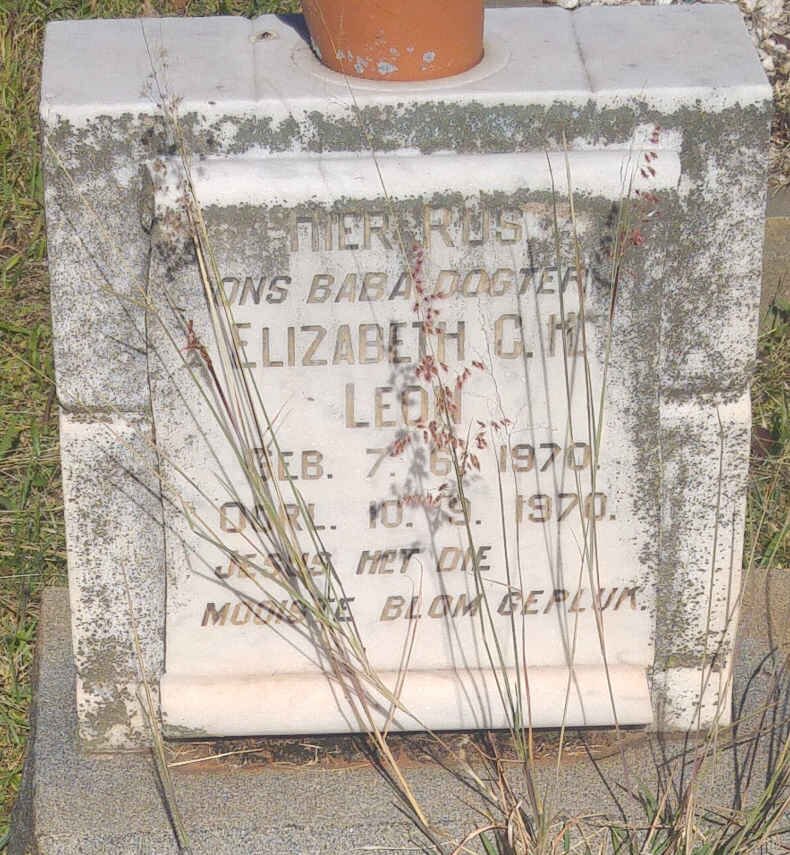 LEON Elizabeth C.H. 1970-1970