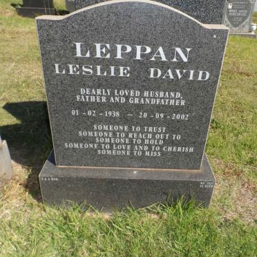 LEPPAN Leslie David 1938-2002