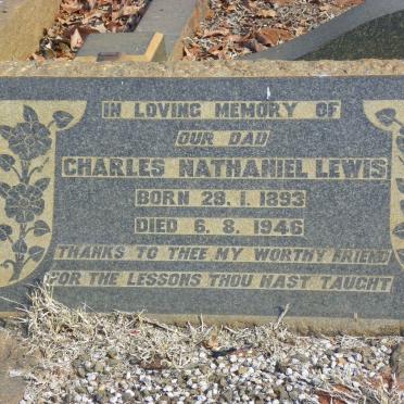 LEWIS Charles Nathaniel 1893-1946