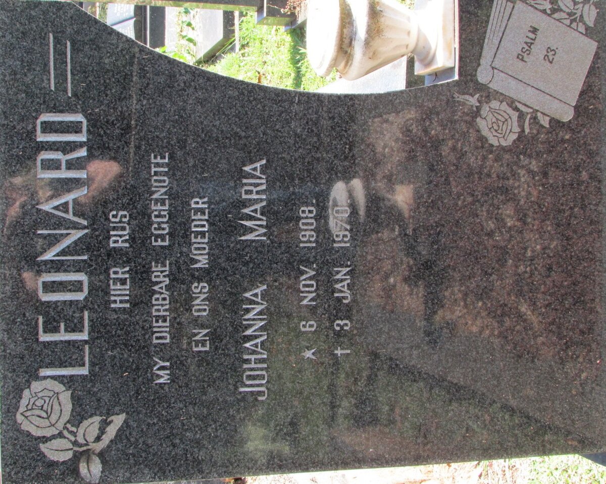 LEONARD Johanna Maria 1908-1970