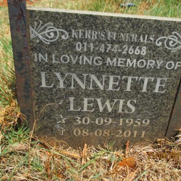 LEWIS Lynnette 1959-2011