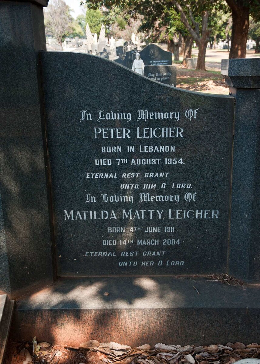 LEICHER Mercia 1884-1972 :: LEICHER Alex Peter 1910-1963