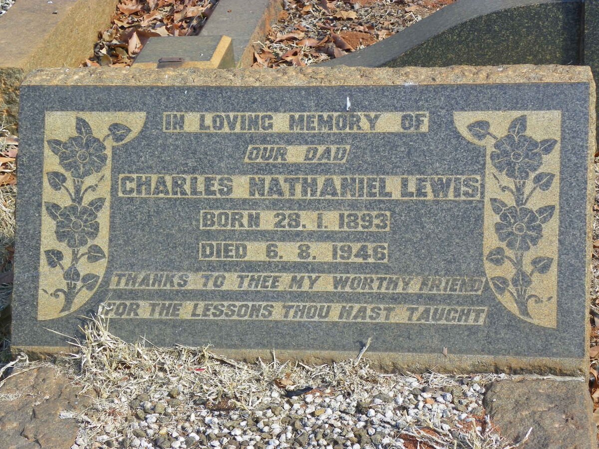 LEWIS Charles Nathaniel 1893-1946