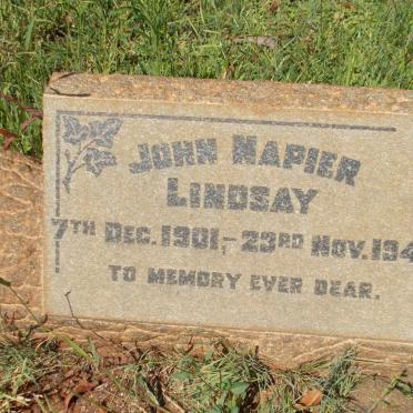 LINDSAY John Napier 1901-1948