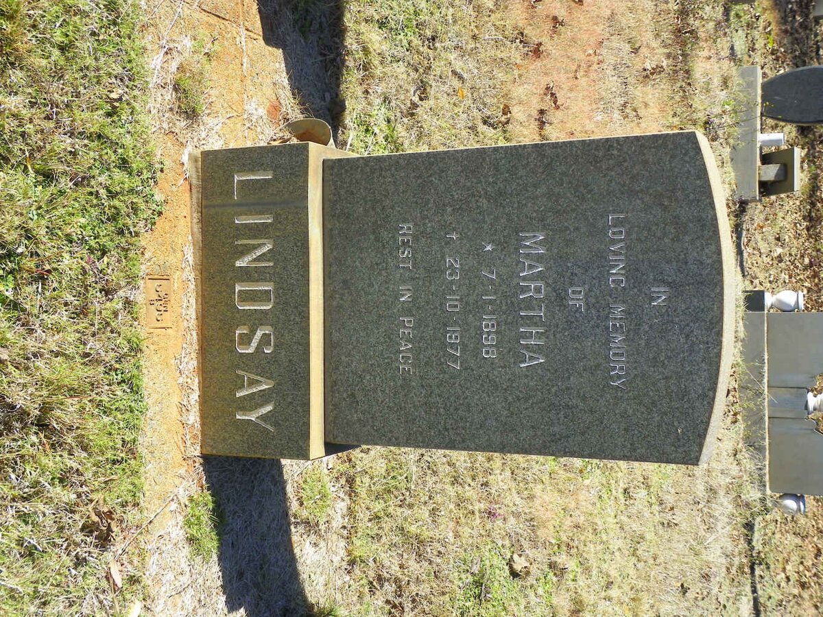 LINDSAY Martha 1898-1977