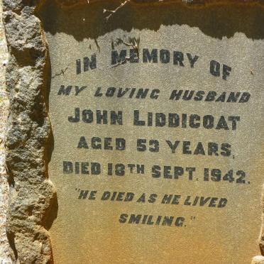 LIDDICOAT John -1942