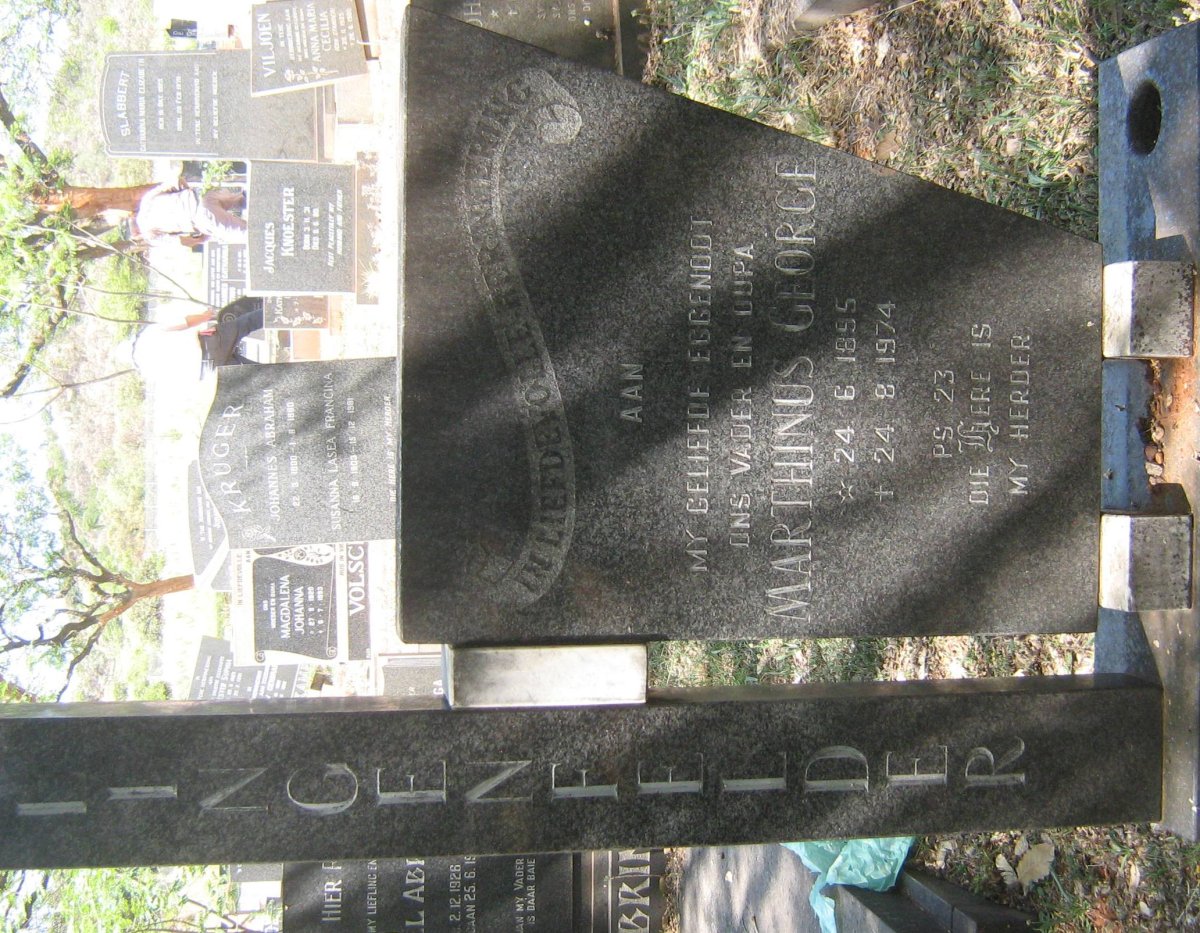 LINGENFELDER Marthinus George 1895-1974