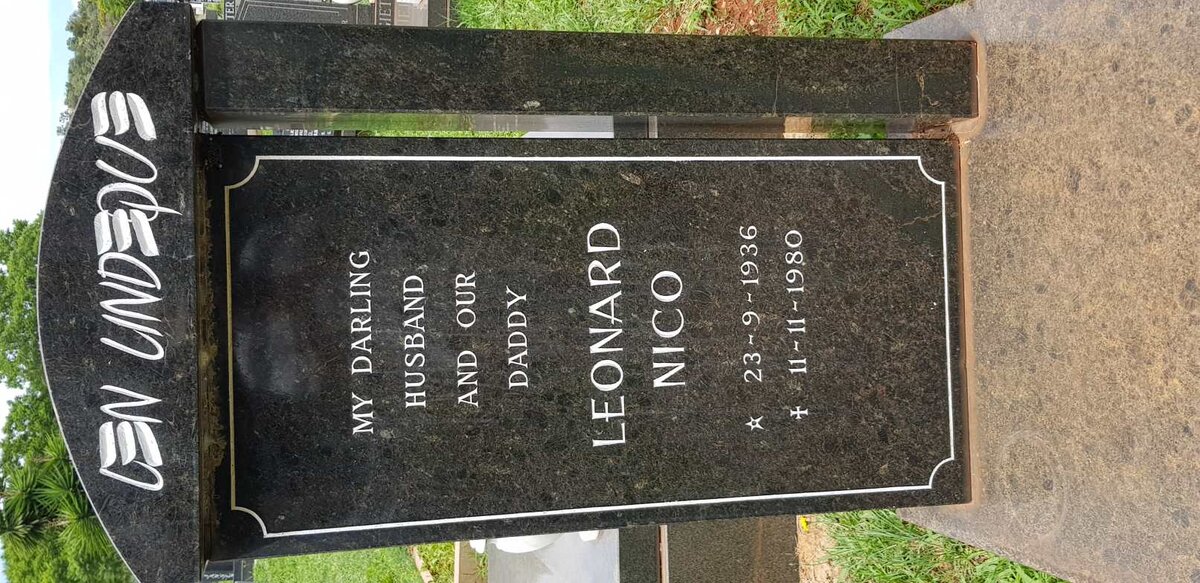LINDEQUE Leonard Nico 1936-1980