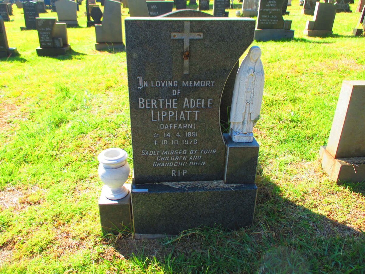 LIPPIATT Berthe Adele nee DAFFARN 1891-1976