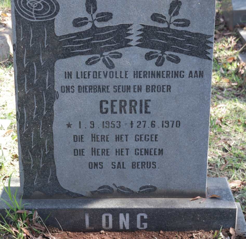LONG Gerrie 1953-1970