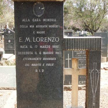 LORENZO E.M. 1892-1957