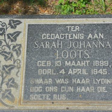 LOOTS Sarah Johanna 1899-1945