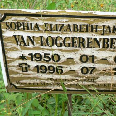 LOGGERENBERG Sophia Elizabeth Jakoba, van 1950-1996
