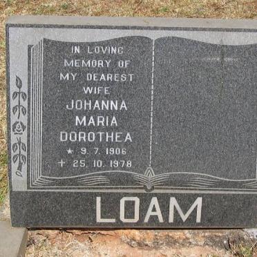 LOAM Johanna Maria Dorothea 1906-1978