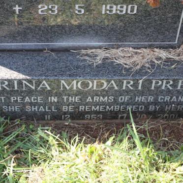 LONGIN Francika 1906-1990 :: PRETORIUS Nerina Modari 1953-2001