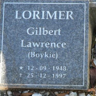 LORIMER Gilbert Lawrence 1948-1997