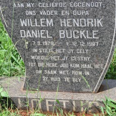 LOFTUS Willem Hendrik Daniel Buckle 1928-1987