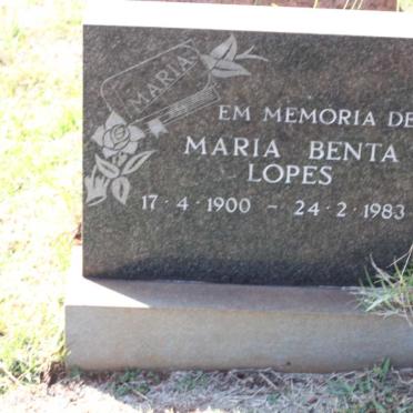 LOPES Maria Benta 1900-1983