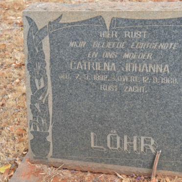 LÖHR Catriena Johanna 1892-1960