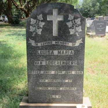 LOGERENBERG Louisa Maria, van -1959