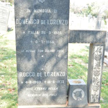LORENZO Domenico, de 1925-1956 :: DE LORENZO Rocco 1903-1973