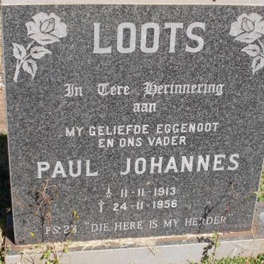 LOOTS Paul Johannes 1913-1956
