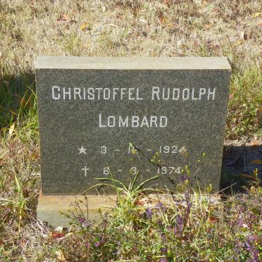 LOMBARD Christoffel Rudolph 1924-1974