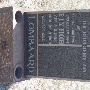 LOMBAARD E.J.Y. 1903-1963