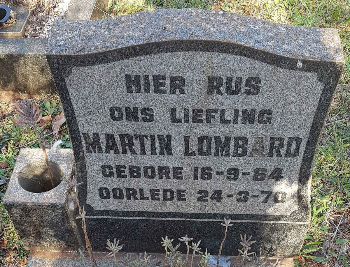 LOMBARD Martin 1964-1970