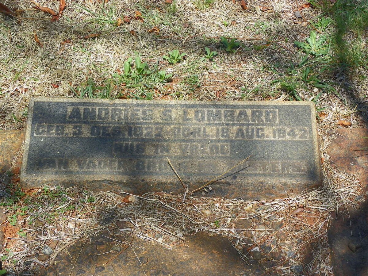 LOMBARD Andries S. 1922-1942