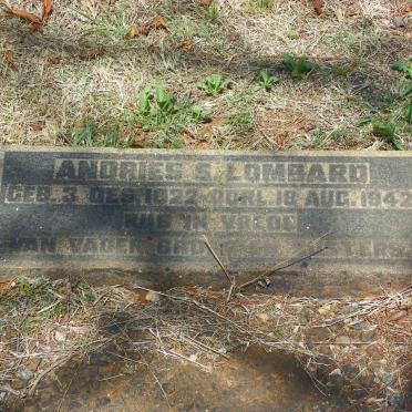 LOMBARD Andries S. 1922-1942