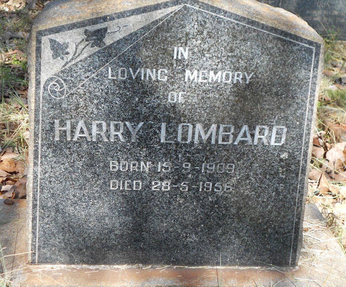 LOMBARD Harry 1909-1956