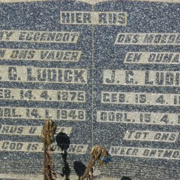 LUDICK H.C. 1875-1948 &amp; J.G. 1892-1963