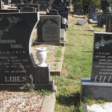 LUIES Diederik Daniel 1929-1983 :: LUIES Beryl Gertie 1942-2007