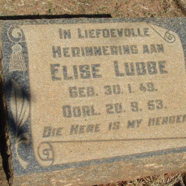LUBBE Elise 1949-1953