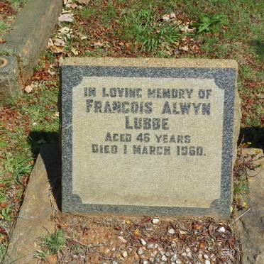 LUBBE Francois Alwyn -1960