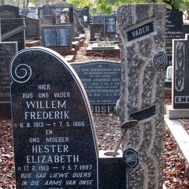 LUDICK Willem Frederik 1913-1966 &amp; Hester Elizabeth 1913-1997