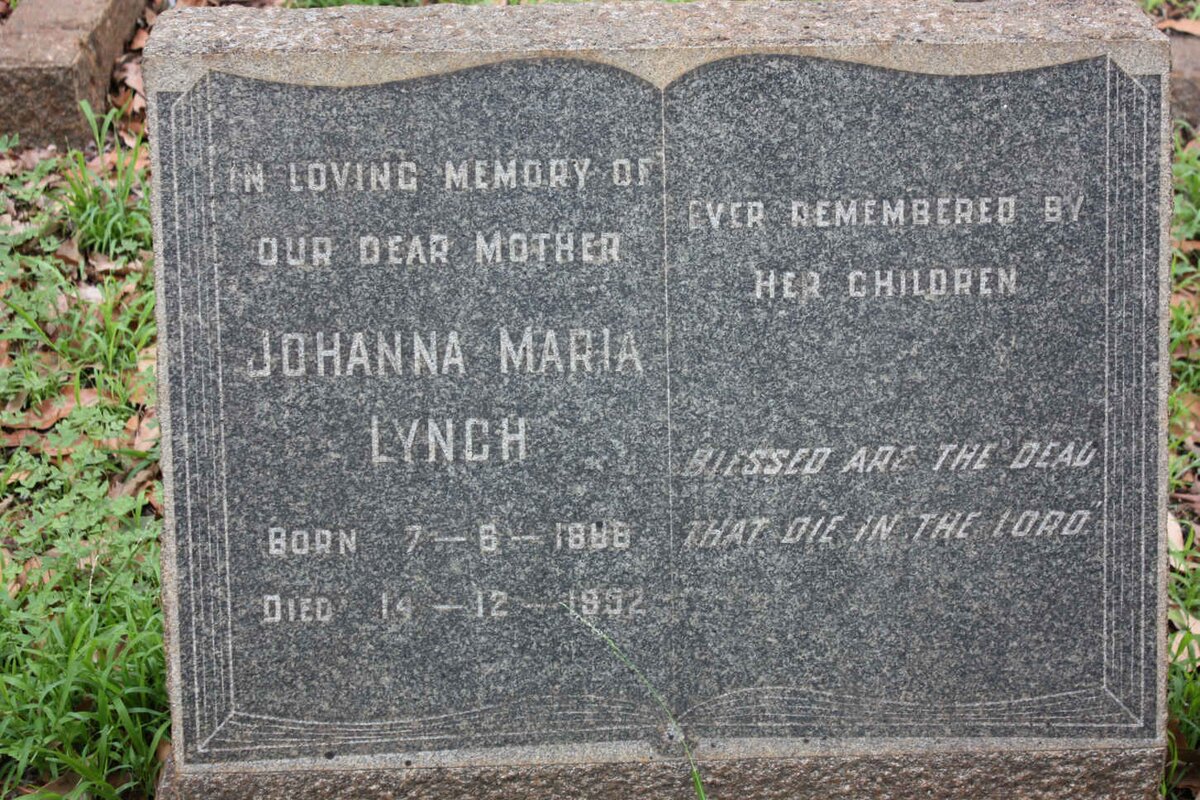 LYNCH Johanna Maria 1888-1952