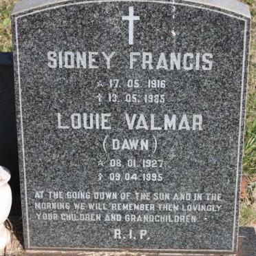 MADDEN Sidney Francis 1916-1985 &amp; Louie Valmar 1927-1995