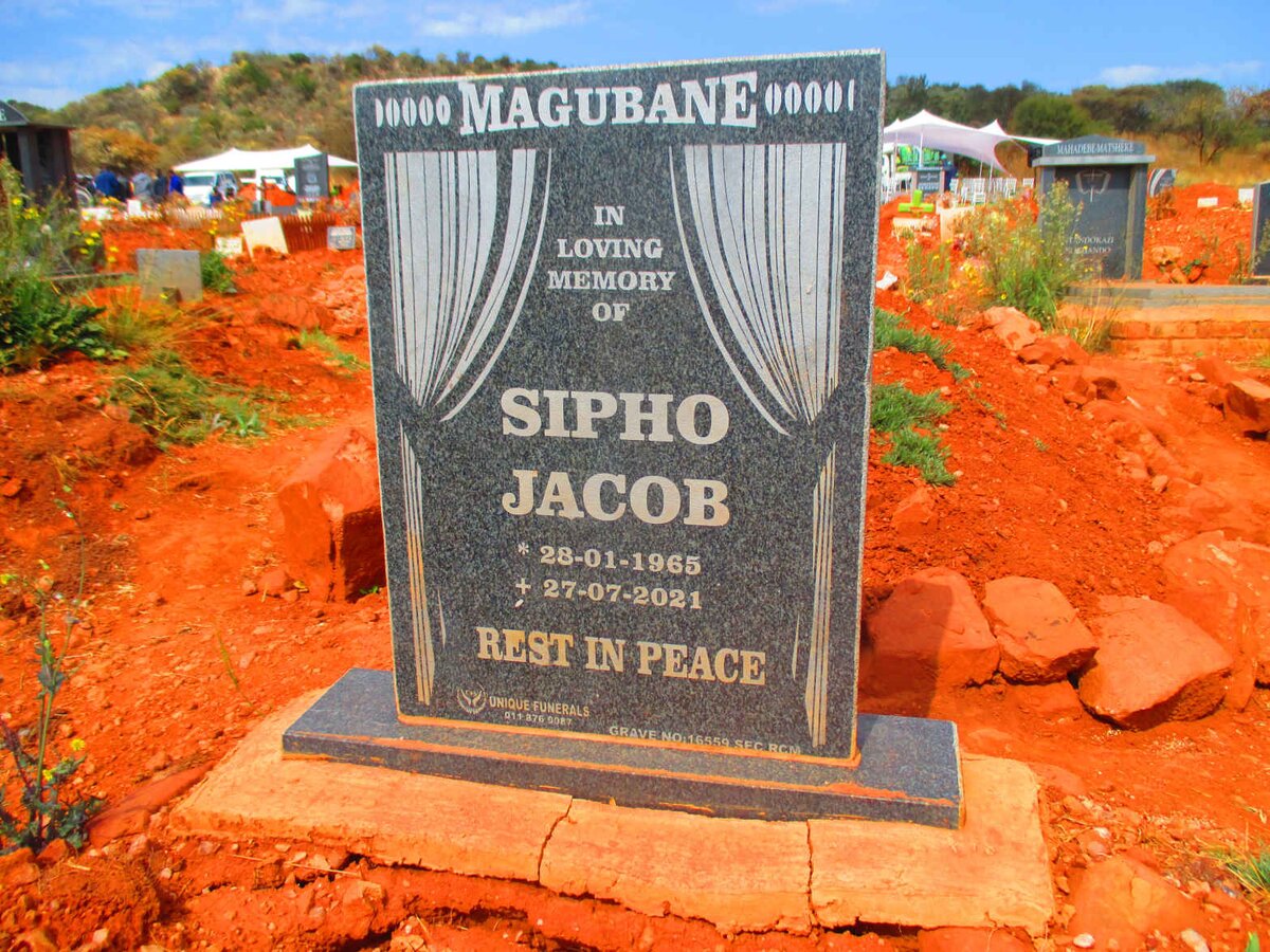 MAGUBANE Sipho Jacob 1965-2021