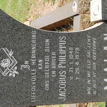 MALAN Jacobus Philippus 1948-1978