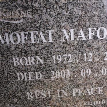 MAFOKO Moffat 1972-2003