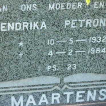 MAARTENS Hendrika Petronella 1932-1984