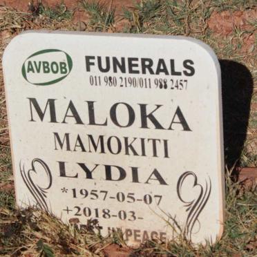 MALOKA Mamokiti Lydia 1957-2018