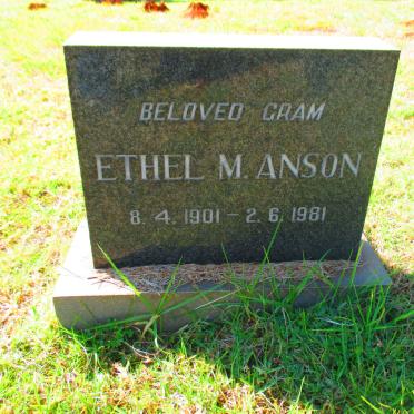 MANSON Ethel M. 1901-1981