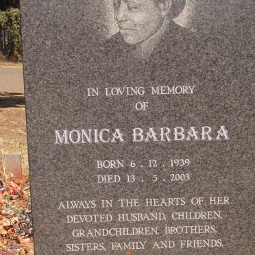 MALINGA Monica Barbara 1939-2003