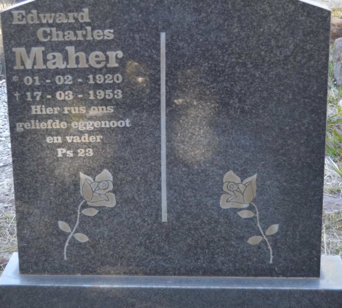 MAHER Edward Charles 1920-1953