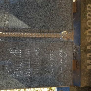 MAASDORP Pieter William Nicolas 1906-1977