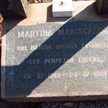 MANISCALCO Martina 1919-1961